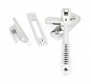 Polished Chrome Locking Reeded Fastener