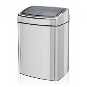 Brabantia Rectangular 10lt Touch Bin Fingerprint Proof-MattSteel