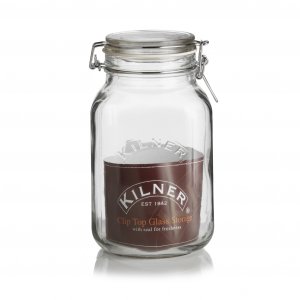 Kilner Clip Top Square Jar 2lt