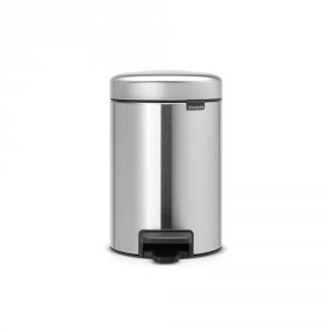 Brabantia Newicon 3 Litre Pedal Bin in Matt Steel