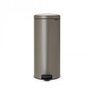 Brabantia Newicon 30 Litre Pedal Bin in Platinum