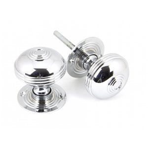 Polished Chrome 63mm Prestbury Mortice/Rim Knob Set