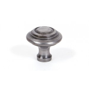 Natural Smooth Ringed Cabinet Knob - Large