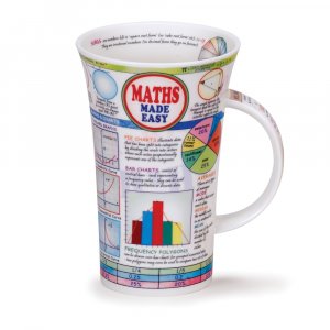 Dunoon Glencoe Shape Fine Bone China Mug - Maths Made Easy