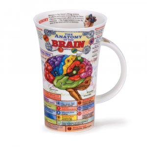 Dunoon Glencoe Shape Fine Bone China Mug - The Brain