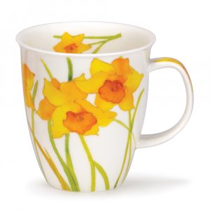 Dunoon Nevis Shape Fine Bone China Mug - Flora Daffodil
