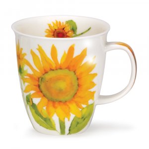 Dunoon Nevis Shape Fine Bone China Mug - Flora Sunflower