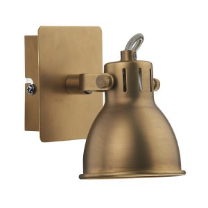 Dar Idaho Single Wall Bracket In Antique Brass