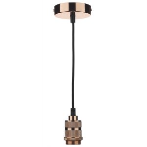 Dar 1 Light E27 Decorative Suspension Copper