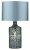 Dar Guru Table Lamp Blue Mosaic Dual Source with Shade