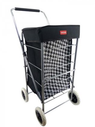 Casa&Casa Dogtooth 4 Wheel Shopping Trolley