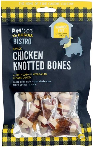 Petface The Doggie Bistro Chicken Knotted Bones (Pack of 8)