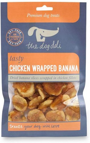 Petface The Dog Deli Chicken Wrapped Banana 100g