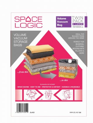 Space Logic Extra Large Volume Vacuum Storage Bags - 2 Pack