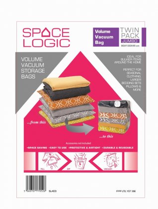 Space Logic Jumbo Volume Vacuum Storage Bags - 2 Pack