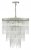 Dar Isla 7 Light Pendant Polished Chrome & Clear Glass Rods