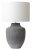 Dar Udine Table Lamp Grey (Base Only)