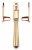 Polished Bronze Night-Vent Locking Hinton Fastener