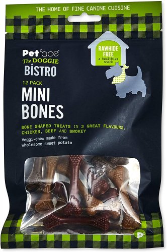 Petface The Doggie Bistro 12 Pack Mini Bones 100g