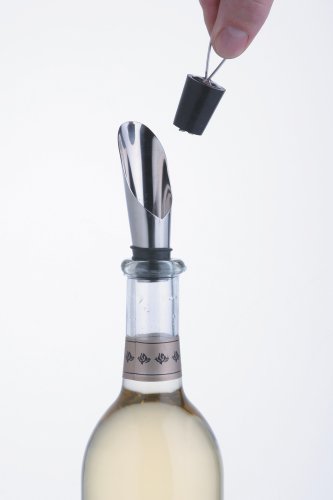 BarCraft Stainless Steel Wine Pourer and Stopper