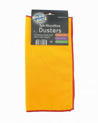 Country Club Micro Brite 3 Pack Microfibre Dusters