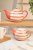 Siip Wide Horizontal Stripe 6 Cup Teapot - Red