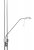 Dar Montana Floor Lamp Satin Chrome