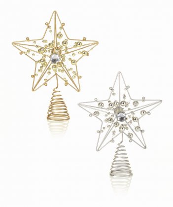 Premier Decorations Metal Tree Top Star - Assorted