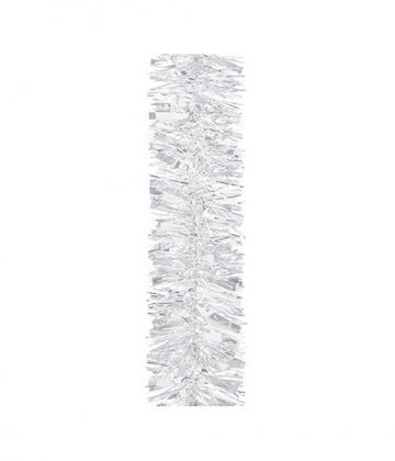 Premier Decorations 2m x 10cm Silver Chunky Tinsel