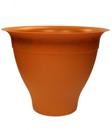 Thumbs Up Greenfields Round Planter 24cm - Terracotta