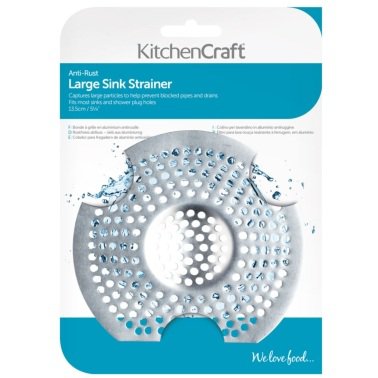 kc aluminium large sink strainer 13.5cm