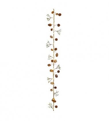 Premier Decorations Lit Rustic Rope Garland 1.65M