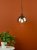 Lycia 1 Light Single Pendant Matt Black Ombre Smoked Glass