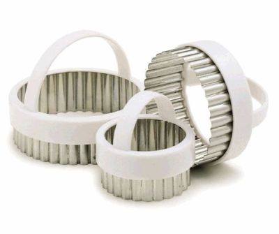 KitchenCraft Set of Three Fluted Pastry Cutters