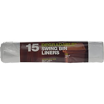 50 litre Degradable Draw Tape Swing Bin (15 roll)