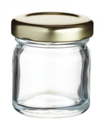 Home Made Mini Glass Jam Pot, 43ml
