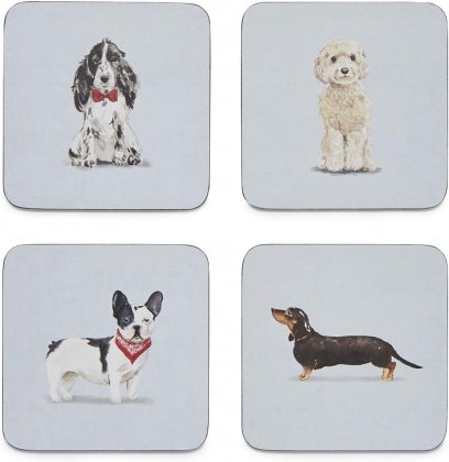 Cooksmart Pack of 4 Dog Coasters