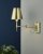 Kensington 1 Light Swing Arm Wall Light Antique Brass