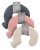 Country Club Teddy Fur Neck Hot Water Bottle with Cover- Assorted Colours