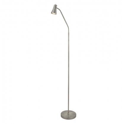 Searchlight Jolly Floor Lamp Satin Silver