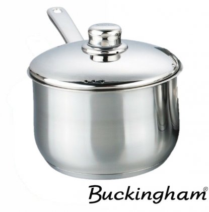 Buckingham Stainless Steel Deep Saucepan - 18cm
