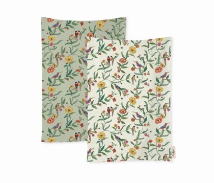 Cath Kidston Summer Birds Set of 2 Tea Towels