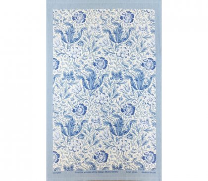 William Morris Blue Compton Cotton Tea Towel