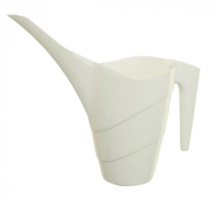 Whitefurze 1.5L Indoor Watering Can - White