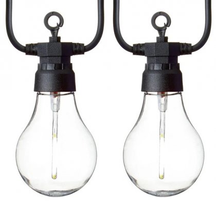 Premier Decorations 10 Outdoor Connectable Festoon Party Lights A60 Bulbs - White