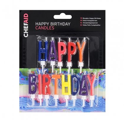 Chef Aid Happy Birthday Candles