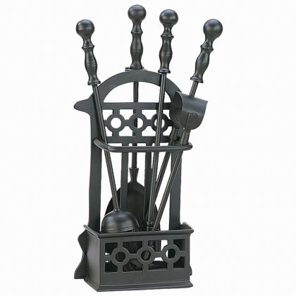 Manor Reproductions Victorian Companion Set - Black