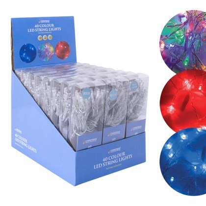 The Christmas Workshop 40 LED Battery Operated String Lights - Assorted