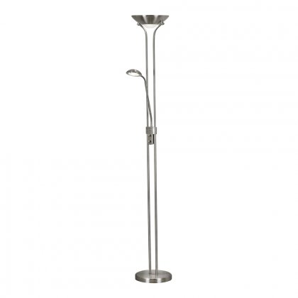 Searchlight Led Mother & Child Floor Lamp Satin Silver
