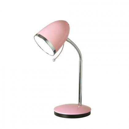 Oaks Lighting Madison Table Lamp Pale Pink